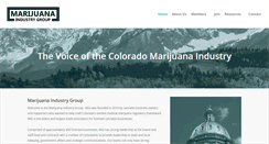 Desktop Screenshot of marijuanaindustrygroup.org