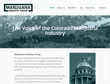 Tablet Screenshot of marijuanaindustrygroup.org